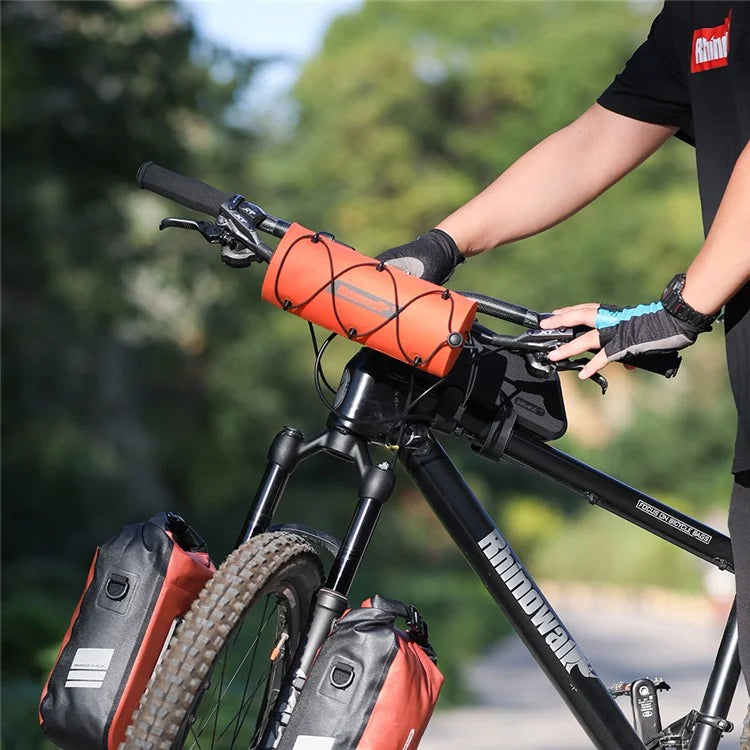 RHINOWALK RK9109 Polyester Crossbody Bag Bike Handlebar Tube Bag Cycling Pouch