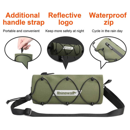 RHINOWALK RK9109 Polyester Crossbody Bag Bike Handlebar Tube Bag Cycling Pouch