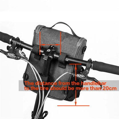 RHINOWALK RK18995 Bicycle Front Rear Rack Storage Bag Folding Bike Scooter Handlebar Hanging Bag