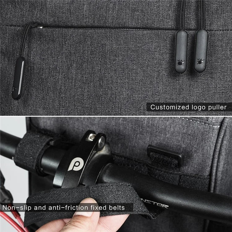 RHINOWALK RK18995 Bicycle Front Rear Rack Storage Bag Folding Bike Scooter Handlebar Hanging Bag