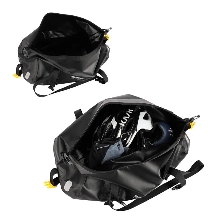 RHINOWALK 20L Waterproof PVC Bike Rear Seat Bag Large Travel Handbag Gym Bag