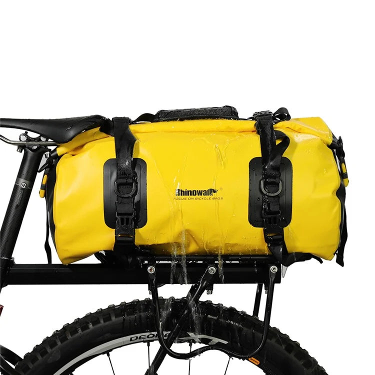 RHINOWALK 20L Waterproof PVC Bike Rear Seat Bag Large Travel Handbag Gym Bag