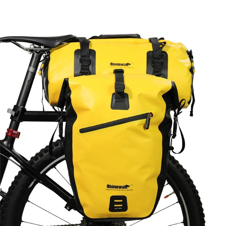 RHINOWALK 20L Waterproof PVC Bike Rear Seat Bag Large Travel Handbag Gym Bag