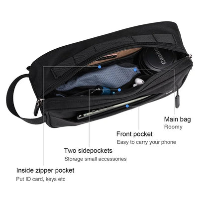 RHINOWALK X21921 Bike Front Bag Waterproof Road Bicycle Frame Bag with Shoulder Strap