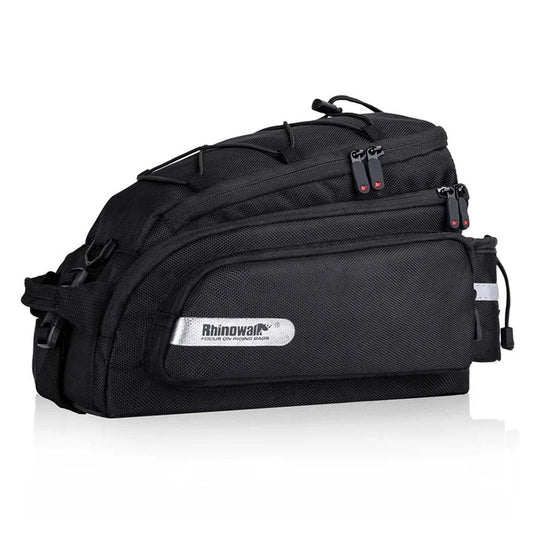 RHINOWALK X20667 12L Bike Rear Seat Bag Waterproof Pannier Bag with Rain Cover