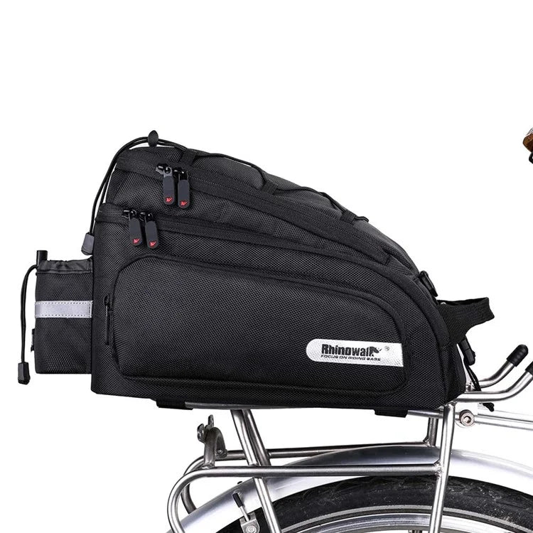 RHINOWALK X20667 12L Bike Rear Seat Bag Waterproof Pannier Bag with Rain Cover