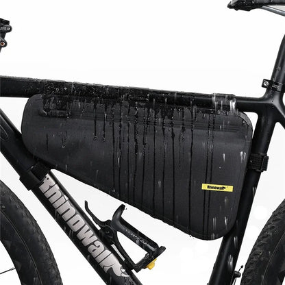 RHINOWALK X20654 Bike Triangle Tube Bag MTB Frame Bag TPU+Polyester Cycling Pouch
