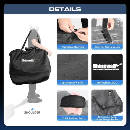 RHINOWALK RF204 Folding Bike Bag 20-Inch Bicycle Carrying Case Polyester MTB Transport Bag