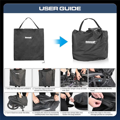 RHINOWALK RF204 Folding Bike Bag 20-Inch Bicycle Carrying Case Polyester MTB Transport Bag