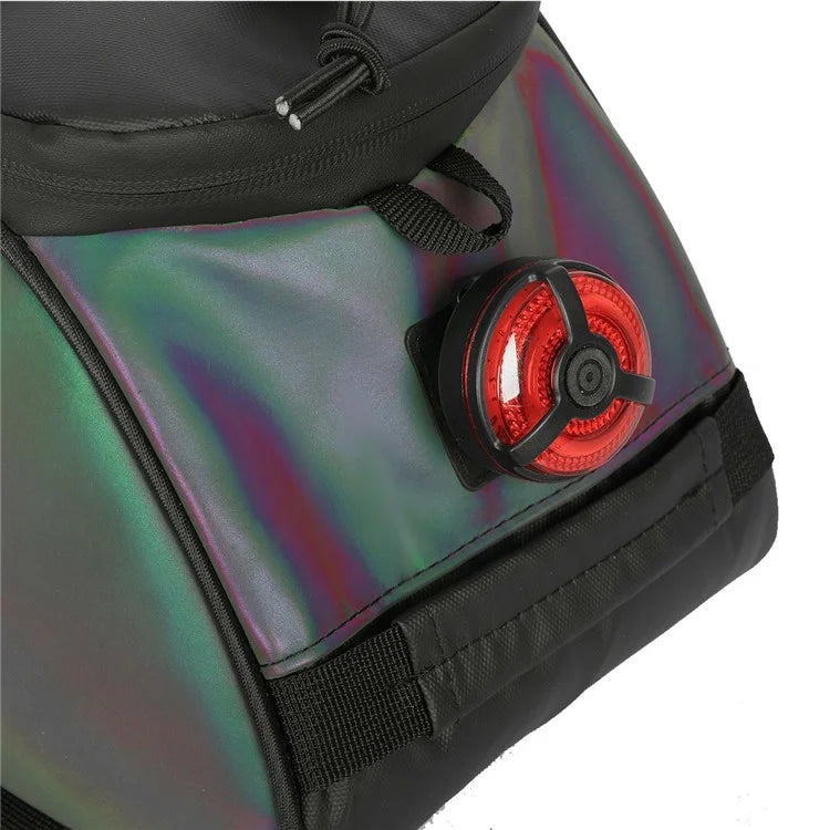 YA594 Polyester+PU Leather Bicycle Rear Rack Storage Bag Waterproof Bike Tail Pack