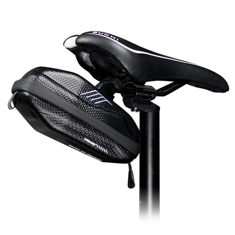 WILD MAN E7S Bicycle Seat Bag Waterproof PU+EVA Bike Pack Under Seat Saddle Bag