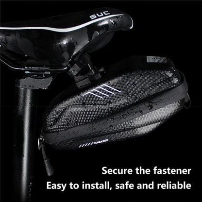 WILD MAN E7S Bicycle Seat Bag Waterproof PU+EVA Bike Pack Under Seat Saddle Bag