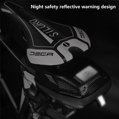 WILD MAN E7S Bicycle Seat Bag Waterproof PU+EVA Bike Pack Under Seat Saddle Bag