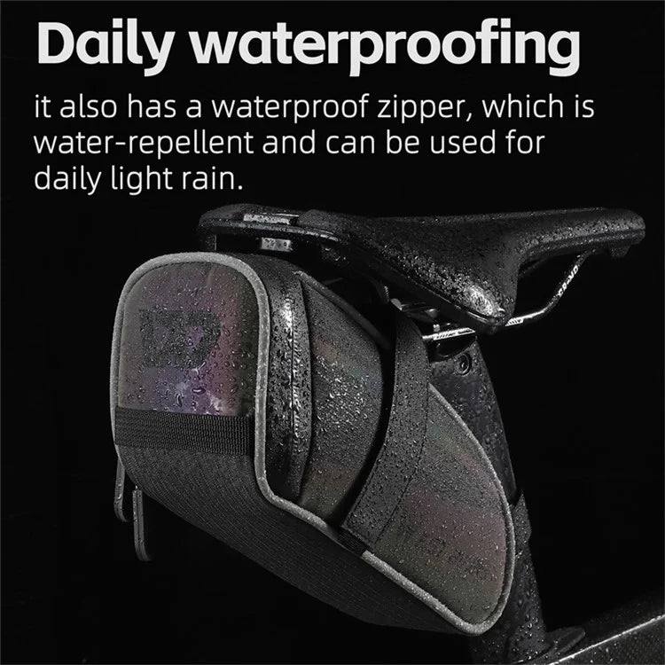 WEST BIKING YP0707358 Bike Rear Saddle Bag Colorful Reflective Bicycle Tail Storage Bag
