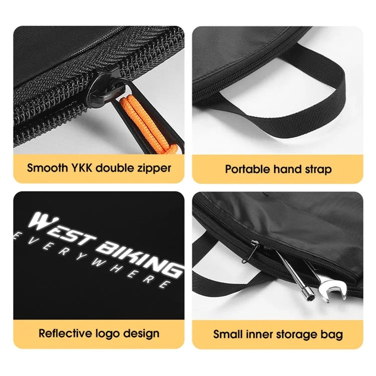 WEST BIKING YP0719387 For 26-29 Inch Mountain Bike / 700C Road Bike Waterproof Wheelset Bag, Size L