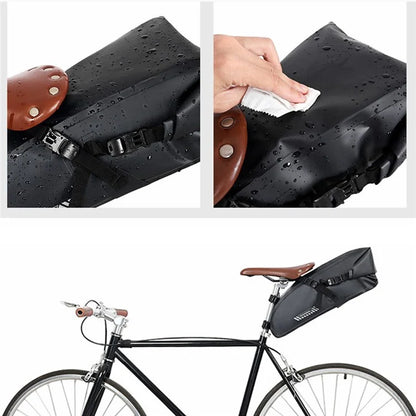 RZAHUAHU YA397-2 15L Large Capacity Bicycle Rear Bag Waterproof Cycling Storage Bag