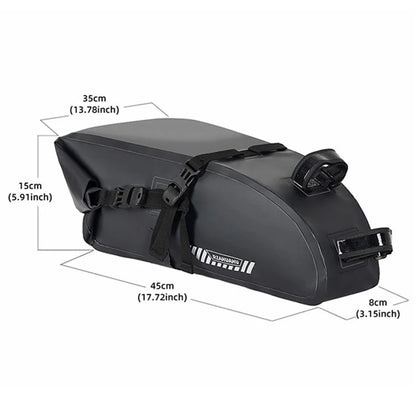 RZAHUAHU YA397-2 15L Large Capacity Bicycle Rear Bag Waterproof Cycling Storage Bag