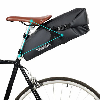 RZAHUAHU YA397-2 15L Large Capacity Bicycle Rear Bag Waterproof Cycling Storage Bag