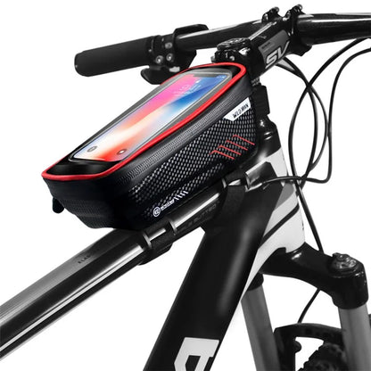 WILD MAN E2 EVA+PU Bike Stem Front Tube Bag Waterproof Bicycle Bag with Clear Touch Window