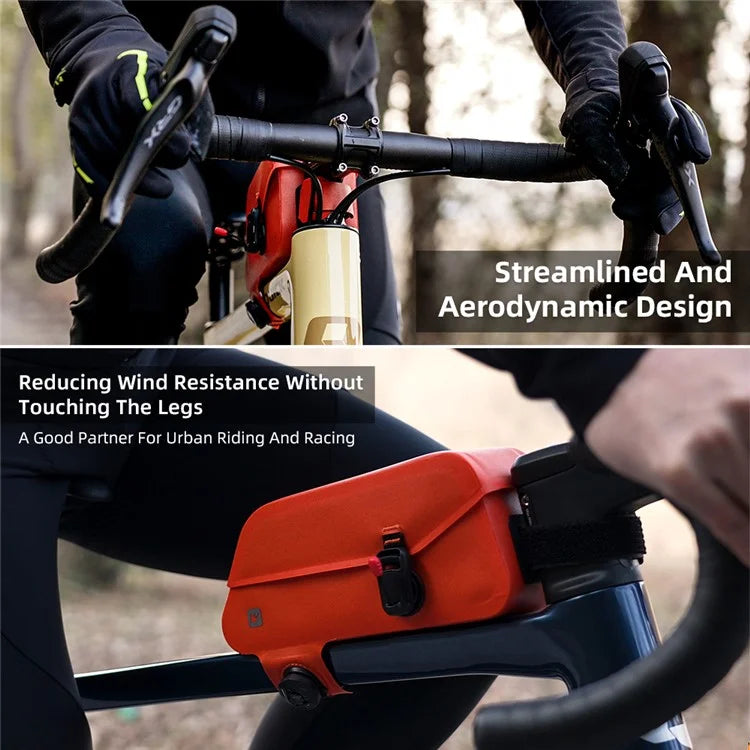 RHINOWALK K33 Magnetic Waterproof Bike Tube Bag MTB Frame Bag TPU+Polyester Cycling Pouch