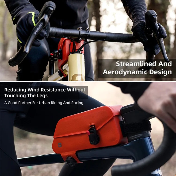 RHINOWALK K33 Magnetic Waterproof Bike Tube Bag MTB Frame Bag TPU+Polyester Cycling Pouch