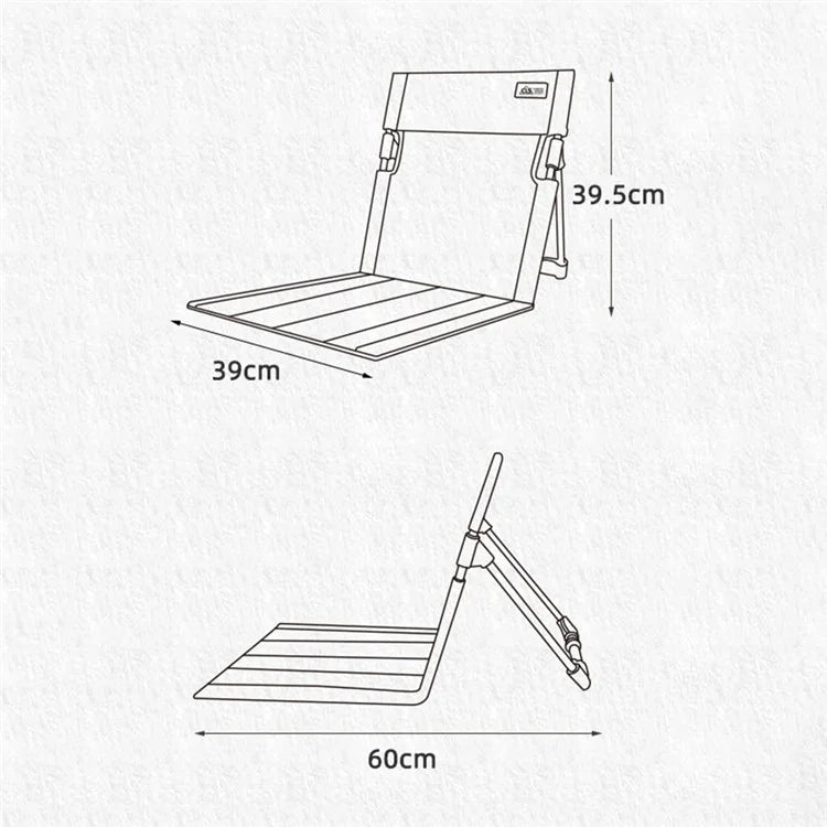 CLS Folding Camping Picnic Chairs Seat Mat Stadium Seating with Storage Pouch