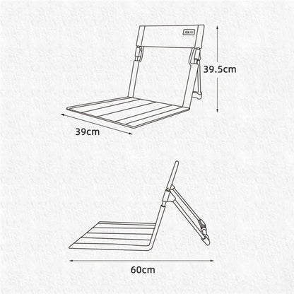 CLS Folding Camping Picnic Chairs Seat Mat Stadium Seating with Storage Pouch