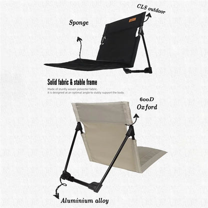 CLS Folding Camping Picnic Chairs Seat Mat Stadium Seating with Storage Pouch