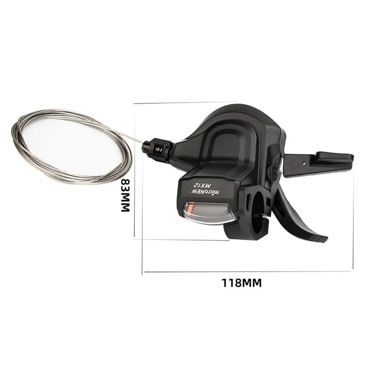 ZTTO microNEW Aluminum Alloy+PA Nylon 12 Speed Mountain Bike Right and Rear Shifter Set