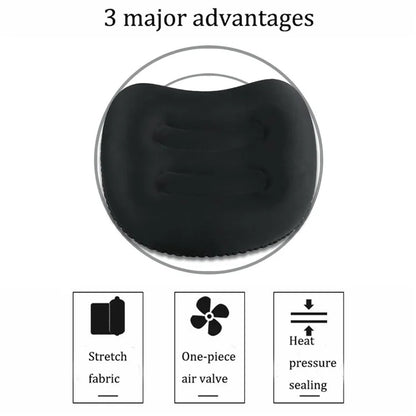 GM-SIP10 Inflatable Camping Pillow Outdoor Cushions Fabric+TPU Travel Pillow