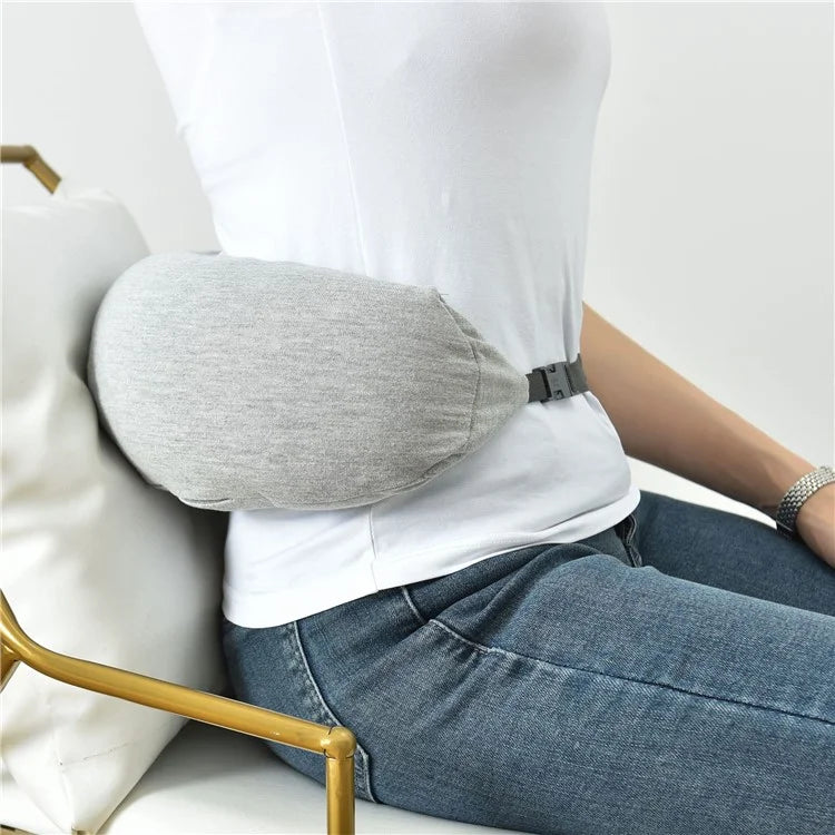 Travel Pillow Cotton U-Shape Head Rest Neck Pillow with Hood for Airplane Car Office