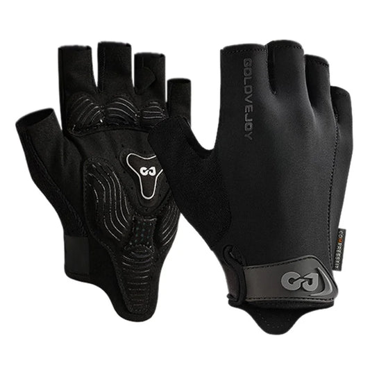 XG81 1 Pair Half-Finger Gloves Anti-Slip Shock-Absorbing Hand Gloves for Men, Women