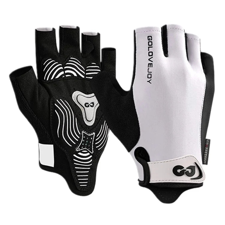 XG81 1 Pair Half-Finger Gloves Anti-Slip Shock-Absorbing Hand Gloves for Men, Women