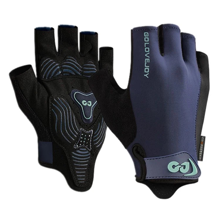 XG81 1 Pair Half-Finger Gloves Anti-Slip Shock-Absorbing Hand Gloves for Men, Women