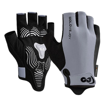 XG81 1 Pair Half-Finger Gloves Anti-Slip Shock-Absorbing Hand Gloves for Men, Women