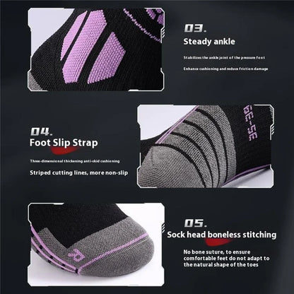 GOLOVEJOY DWZ04 1 Pair Sport Compression Socks Winter Warm High Tube Ski Calf Socks