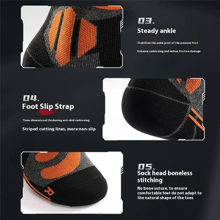 GOLOVEJOY DWZ05 1 Pair Sport Compression Socks Winter Warm High Tube Ski Calf Socks