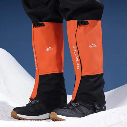 GOLOVEJOY HX39 Winter Outdoor Snow Boot Gaiters Breathable Waterproof Ankle Leg Guards for Hiking Hunting Skiing