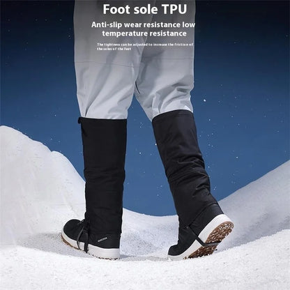 GOLOVEJOY HX39 Winter Outdoor Snow Boot Gaiters Breathable Waterproof Ankle Leg Guards for Hiking Hunting Skiing