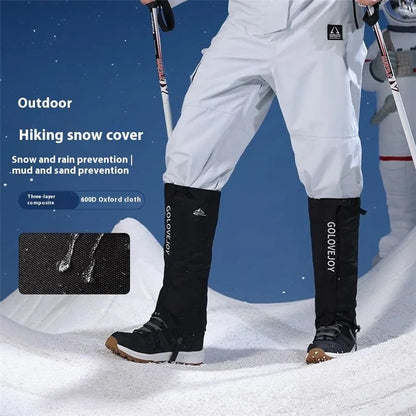 GOLOVEJOY HX39 Winter Outdoor Snow Boot Gaiters Breathable Waterproof Ankle Leg Guards for Hiking Hunting Skiing