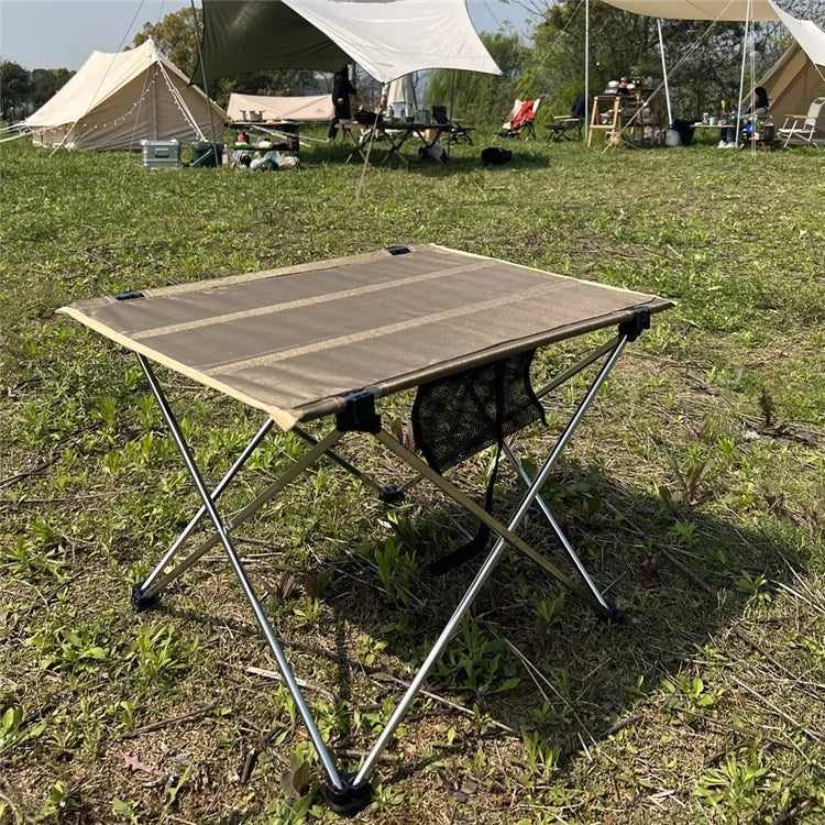 HALIN Portable Folding Camping Table Oxford Cloth Aluminum Alloy Bracket Desk for Garden Picnic BBQ