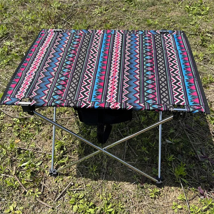 HALIN Portable Folding Camping Table Oxford Cloth Aluminum Alloy Bracket Desk for Garden Picnic BBQ