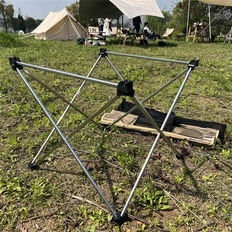 HALIN Portable Folding Camping Table Oxford Cloth Aluminum Alloy Bracket Desk for Garden Picnic BBQ
