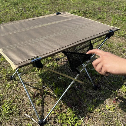 HALIN Portable Folding Camping Table Oxford Cloth Aluminum Alloy Bracket Desk for Garden Picnic BBQ