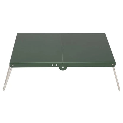 HALIN Aluminum Alloy Mini Folding Table Outdoor Camping Picnic BBQ Portable Tableish Green