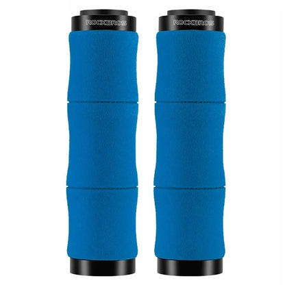 ROCKBROS 40720005001 1 Pair Bamboo Joint Handlebar Grips with Dust Plug EVA Sponge Bicycle Handle Cover