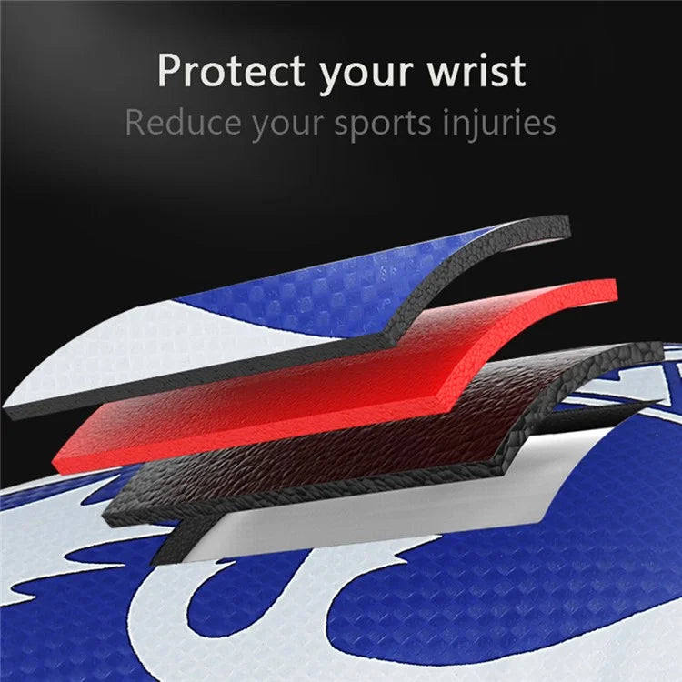 AIBEIJIAN 12oz Adult PU Mitts for Muay Thai MMA Wave Pattern Boxing Gloves