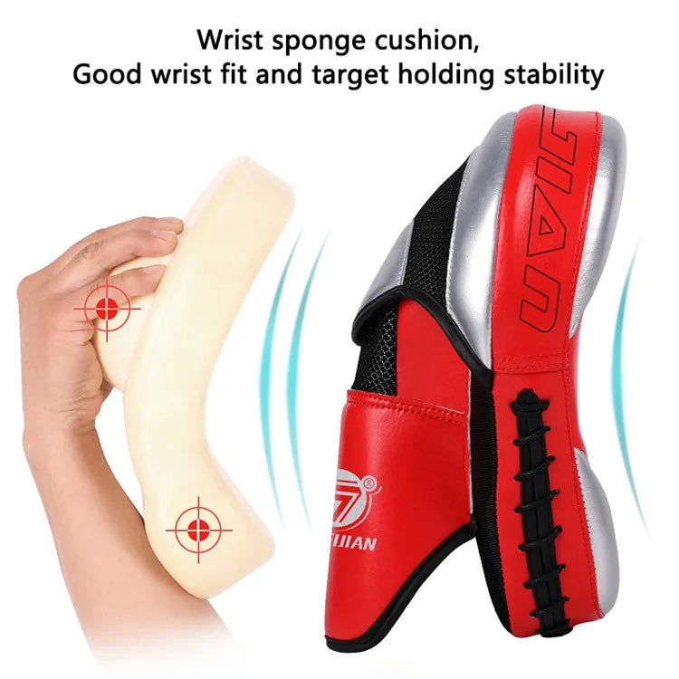 AIBEIJIAN 1Pc Boxing Pads for Children, and Adults, Curved Muay Thai Punching Pad