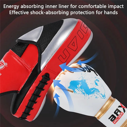 AIBEIJIAN 1Pc Boxing Pads for Children, and Adults, Curved Muay Thai Punching Pad