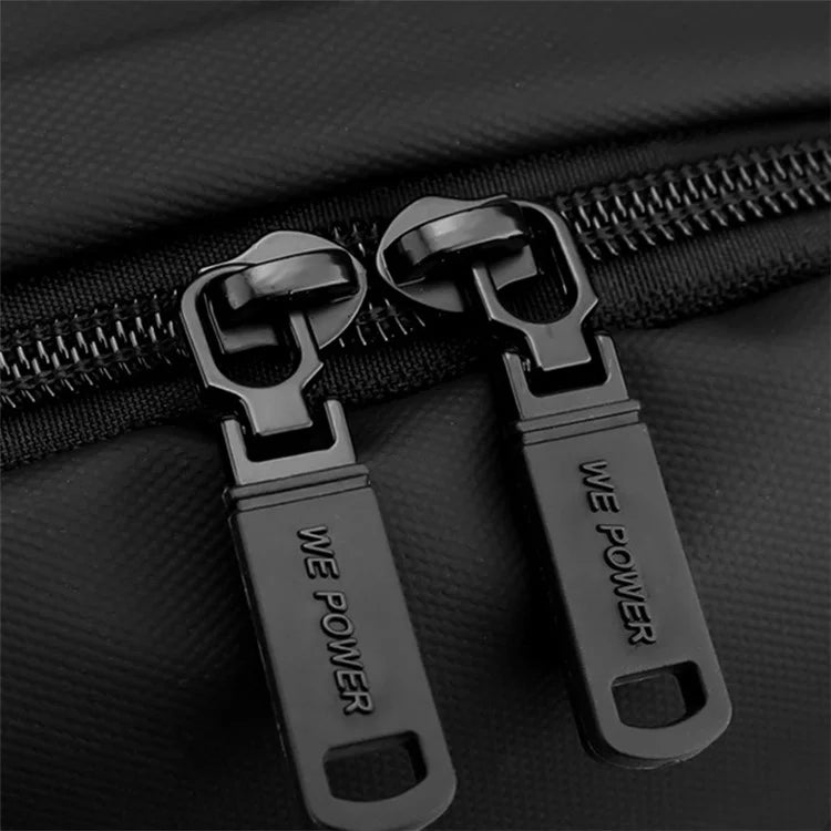 WEPOWER 1261 Travel Backpack Waterproof Nylon Shoulder Bag with External USB Port, 43x13x29cm